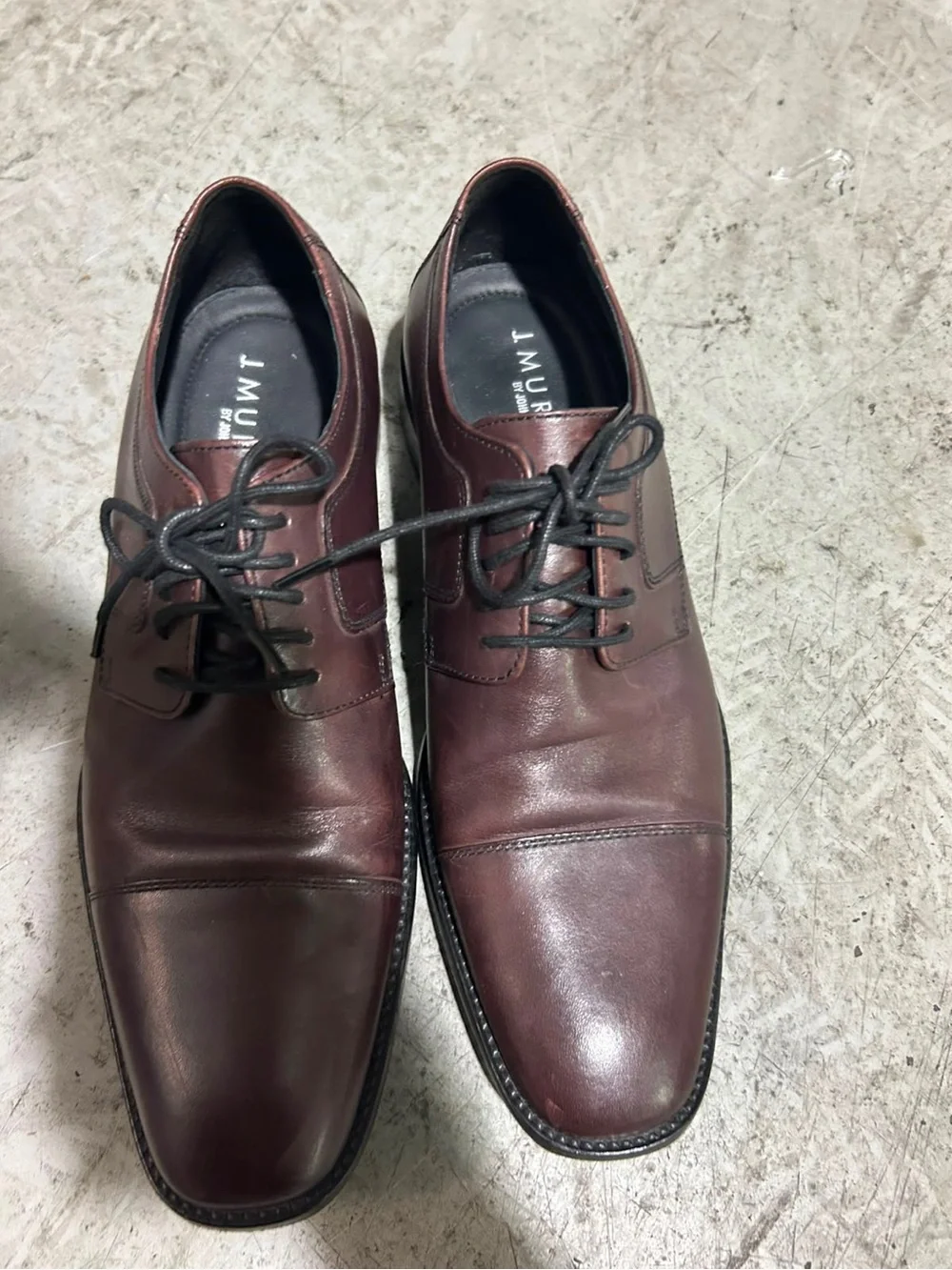 MEN'S BROWN LEATHER DRESS OXFORDS